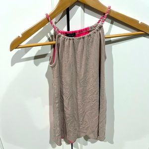 Imoga Brooke beige hot pink versa jersey dress good condition size 4